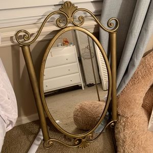 Vintage Inspired Gold Mirror